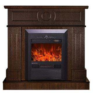 Dekorativ elektrisk pejs, Fritstående, Art Flame, I MDF, Timer, Brændende effekt, Justerbar, Fjernbetjening, 2 kW, 1048x978x300 mm