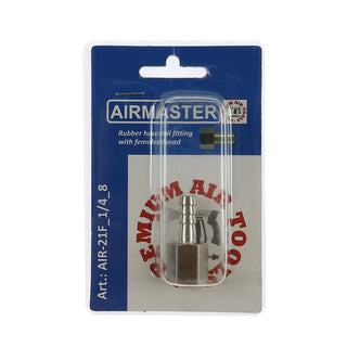 Nippel med indvendigt gevind, Airmaster AIR-21F, 1/4 tomme, til slange 8 mm