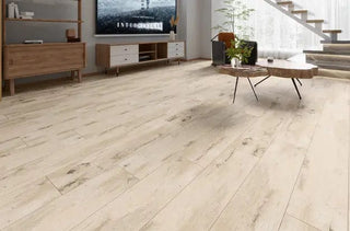 Porcelænsflise beige – Indendørs gulvflise, 90 x 20 cm, mat finish, rektificeret (sælges pr. kasse, 0,72 m²)