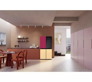 LG MoodUP™ GMV960NNME Side-by-Side Køle-/fryseskab – 617 L, No Frost, Wi-Fi, Multicolor
