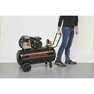Stempelkompressor, med olie, Black+Decker BD 220/100-2M, 1,5 kW, 2 HK, 100 liter