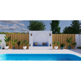 Kunstigt Bambushegn i Rulle – Vesnic Verde – Gul PVC – 300 x 100/150/200 cm