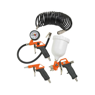 Tilbehørssæt til kompressor, 4 dele, Black+Decker 9045851BND, 10 bar