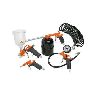 Tilbehørssæt til kompressor, 5 dele, Black+Decker 9045852BND, 10 bar