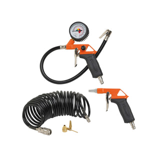 Tilbehørssæt til kompressor, 6 dele, Black+Decker 9045854BND, 10 bar