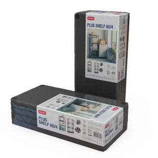 Reol til opbevaring, Keter Plus Shelf 60/4, Sort