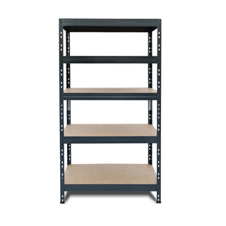 Metalreol til opbevaring, Rivet 300, 100 x 50 x 180 cm, 300 kg/hylde, Antracit