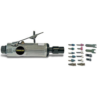 Trykluft ligesliber, til slibning, Stanley 160153XSTN, kobling 1/4 tomme, 2500 rpm, 170 l/min, 6 bar, med tilbehør