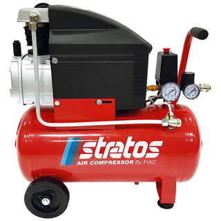 Kompressor, med stempel, med olie, Fiac Stratos 24, 1,5 kW, 2 HK, 24 liter