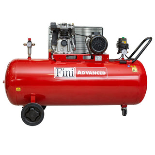 Kompressor, med 2 stempler, med olie, Fini MK103-200-4, 3 kW, 200 liter