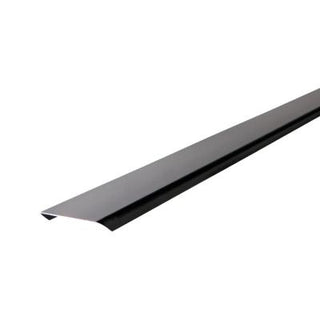 Glasbyggesten Afslutningsprofil Sort Satin Aluminium til 8 cm Glasbyggesten