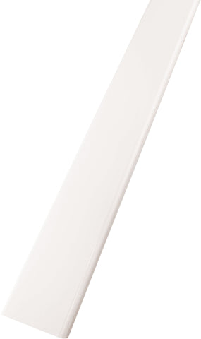 Afslutningsprofil til glasbyggesten 8 cm – Hvid aluminium | 125, 200 & 250 cm