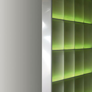 Afslutningsprofil til glasbyggesten 8 cm – Hvid aluminium | 125, 200 & 250 cm