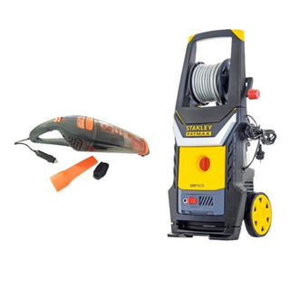 Højtryksrenser, Stanley Fatmax SFXPW20E, 2000 W, 140 bar, 440 l/t, slange 8 m + bilstøvsuger DAVC150