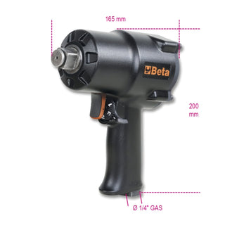 Trykluftpistol, til slagskruning, Beta 1928XM, fæste 3/4 tomme, 4800 rpm, 175 l/min, 6,2 bar