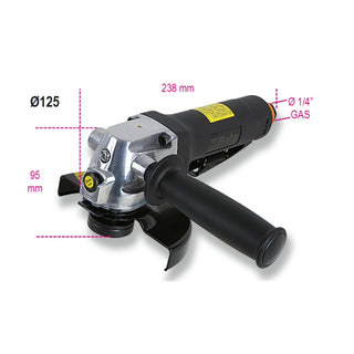 Trykluft vinkelsliber, til slibning, Beta1936/5A, 125 mm, 10000 rpm, 390 l/min, 6,2 bar