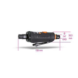 Trykluft ligesliber, til slibning, Beta 1933, kobling 1/4 tomme, 25000 rpm, 230 l/min, 6,2 bar