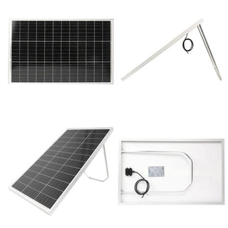 Lohuis Solcellekit – 100W Monokrystallinsk Panel + 20A PWM-controller | 12V / 24V