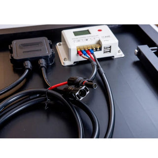 Sun Worth Bærbart Solcellekit – 100W Foldbart Panel + Smart Controller | 12V / 24V