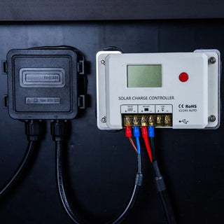 Sun Worth Bærbart Solcellekit – 100W Foldbart Panel + Smart Controller | 12V / 24V