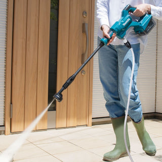 Højtryksrenser, Makita DHW180Z, batteridrevet, 18 V, 24 bar, 150 l/t, slange 6 m
