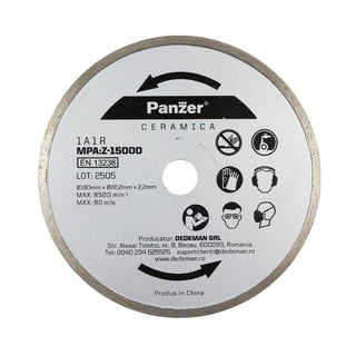Elektrisk fliseskærer, Panzer TC180C-2, 800 W