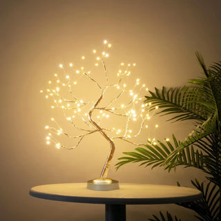 Hoff juletræ dekoration – 108 mikroLED, varm hvid lys, 45 cm, batteri / USB