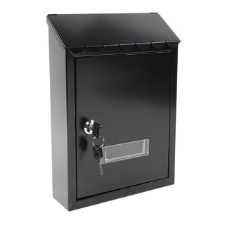 Postkasse Versay Signa QH313FBK, til inde og ude, stålplade, 215 × 70 × 305 mm
