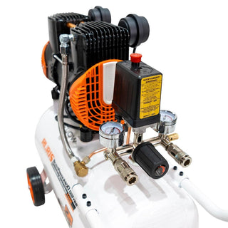 Stempelkompressor, oliefri, Ruris Silent Power 2400, 1,5 kW, 2 HK, 24 liter