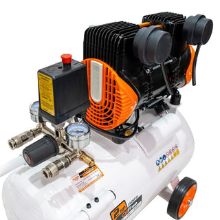 Stempelkompressor, oliefri, Ruris Silent Power 2400, 1,5 kW, 2 HK, 24 liter