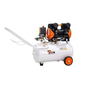 Stempelkompressor, oliefri, Ruris Silent Power 2400, 1,5 kW, 2 HK, 24 liter