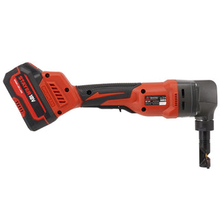Elektrisk pladesaks, Stayer NP L20, børsteløs motor, med 1 batteri, 18 V, 2 Ah, med taske