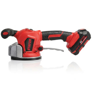 Vibrationssugekop til fliser, Stayer TV L20, med 2 batterier, 18 V, 2 Ah, 130 mm