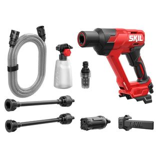 Højtryksrenser, batteridrevet, 20 V, Skil GW1E0762CA, 24 bar, 240 l/t, slange 5 m