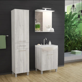 Komplet badeværelsessæt, Rus Savitar Aqua, Nordisk egtræ