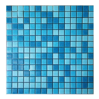 Glasmosaik Lyseblå mix - 33x33 cm