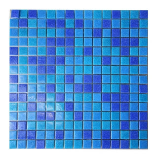 Glasmosaik Mørkeblå mix - 33x33cm