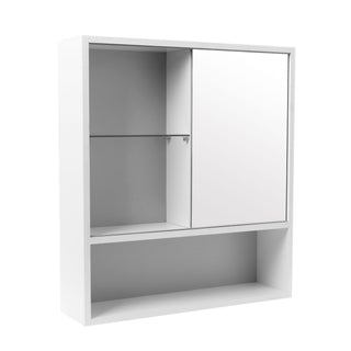 Spejlskab til badeværelse Practic, med hylde, 1 låge, højre, 63 × 17 × 70 cm