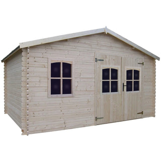 Havehus / Haveskur med dobbeltdør og vindue