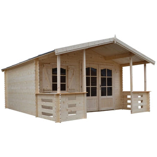 Havehus / Haveskur med dobbeltdør og vindue