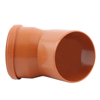 PVC-bøjning med ring 45° – Ø315 mm (orange)