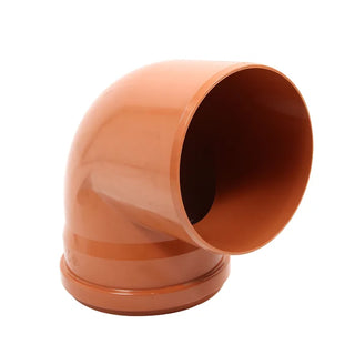 PVC-bøjning med ring 87° – Ø125 mm (orange)