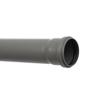 Rør PP til indvendigt kloakafløb, med ring, 75 × 1,9 mm, 1 m