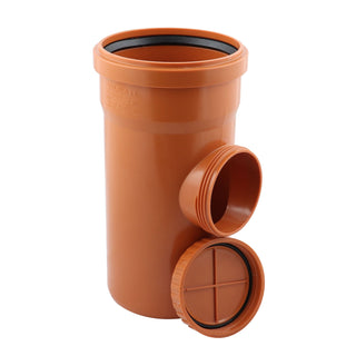 Renselem, PVC, med tætningsring, Ø 200 mm, orange