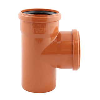 Grenrør PVC, med ring, Ø 315 x 250 mm, 87 grader