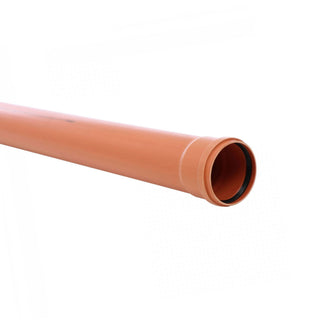 Rør PVC til udvendig kloak, med ring, flerlags, 125 x 3.2 mm, 6 m