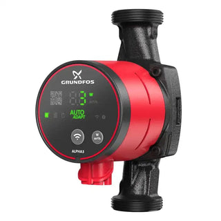 Grundfos Alpha3 25-40 cirkulationspumpe – 18 W, 4 m løftehøjde, 2,5 m³/t, 180 mm, 230 V