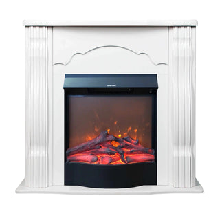 Elektrisk pejs, Art Flame Clasic + Corsica, 1.6 kW, 3D flammeeffekt, hvid, MDF + PAL, 950 x 882 x 300 mm