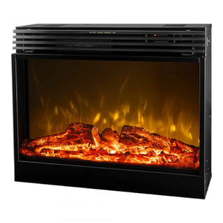 Indbygget elektrisk pejs, Art Flame, Mirabella, Sort, Metal, Med blæser, 3D brændeindsats, 1,95 kW, 700x596x220 mm