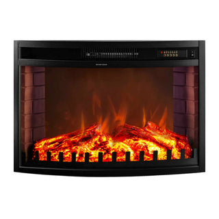 Indbygget elektrisk pejs, Art Flame, Zakinthos Sort, Sort, Metal, 1,5 kW, 711x505x204 mm